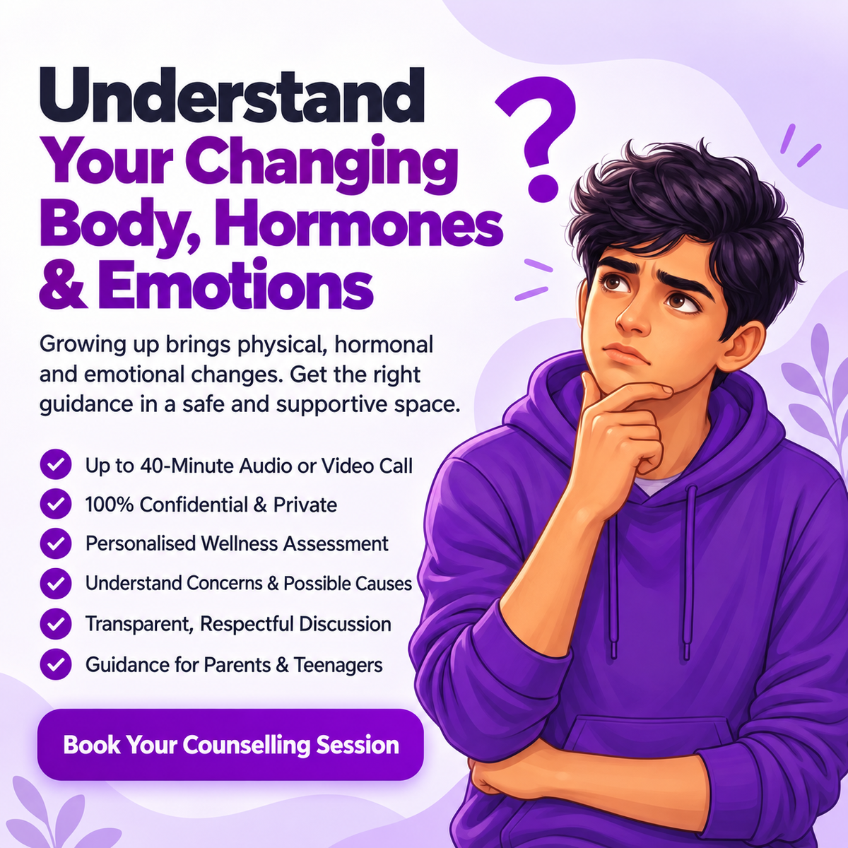 Teenage to Adulthood Counselling